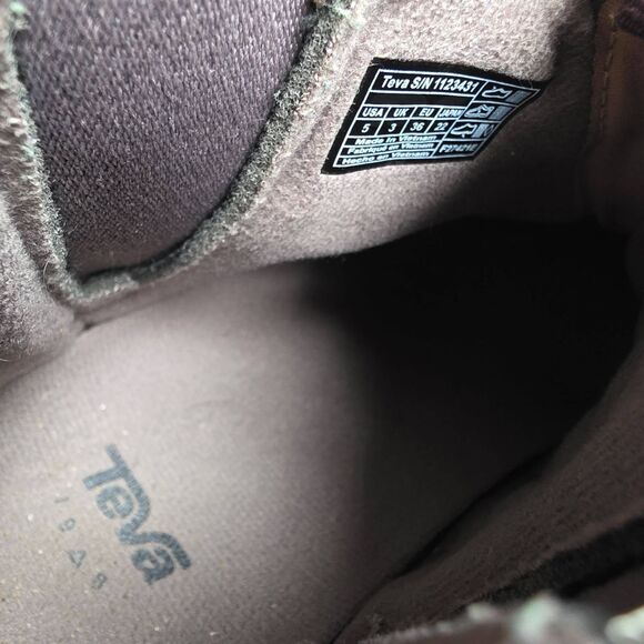 Teva Boots Womens US 5  Brown Quilted SlipOn Ankle‎ Outdoor Casual Gorpcore - Picture 6 of 12